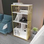 Hanah Home Estantería Blanco y Dorado